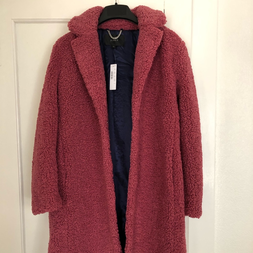 J Crew Teddy Sherpa Topcoat